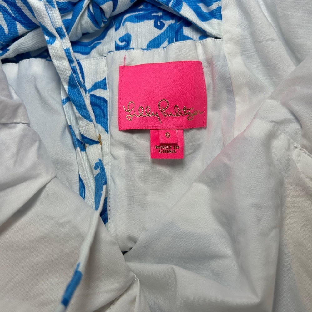 Lilly Pulitzer Shelli Stretch Dress in Resort White Glisten In The Sun Sz 6 - Picture 6 of 6